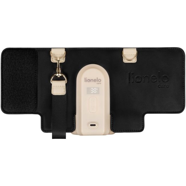Incalzitor biberoane, Lionelo, ThermUp Go Evo, Portabil, Cu 5 niveluri de incalzire, Cu buton Safety Control, Mentinere caldura pana la 9h, Incarcare USB, Negru/Auriu BYNLOC-THERMUP_GO_EVO_BLACK_GOLD