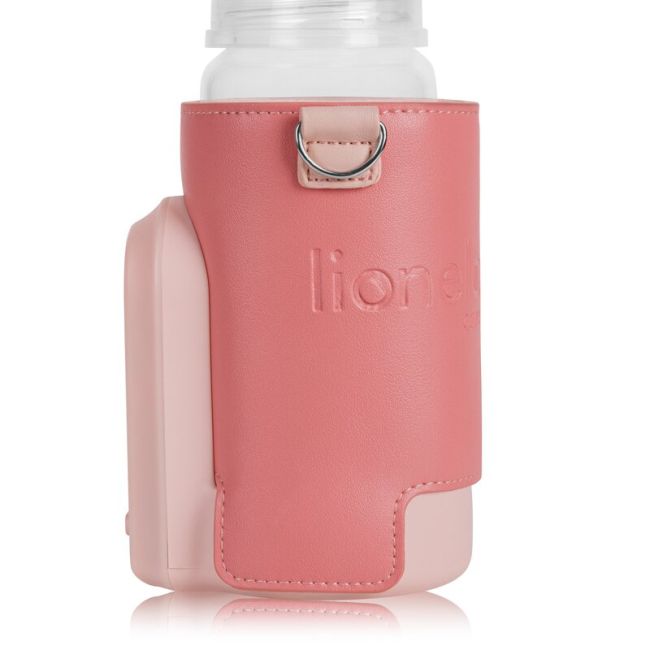 Incalzitor biberoane, Lionelo, ThermUp Go Evo, Portabil, Cu 5 niveluri de incalzire, Cu buton Safety Control, Mentinere caldura pana la 9h, Incarcare USB, Roz BYNLOC-THERMUP_GO_EVO_CORAL_PINK