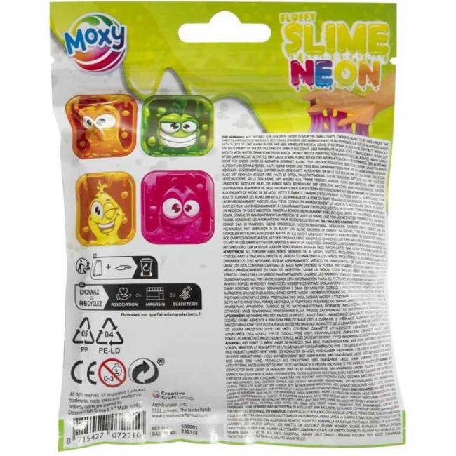 Neon Fluffy Slime Moxy GR500001 BBJGR500001_Galben