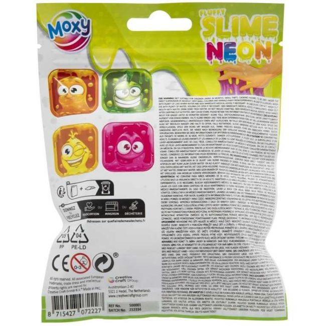 Neon Fluffy Slime Moxy GR500001 BBJGR500001_Portocaliu