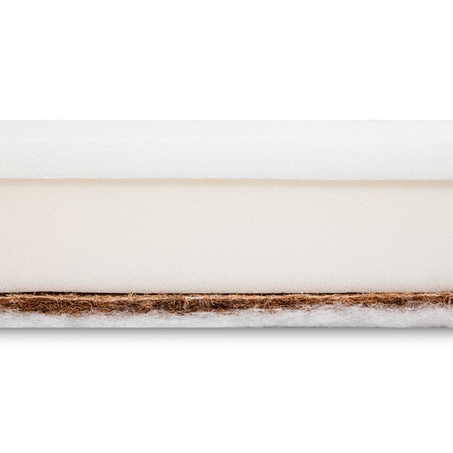 Saltea cocos-spuma-spuma cu memorie 120x60x10 cm Nativo Dreams Aloe Vera PMICNAT-D/VPK-VK60
