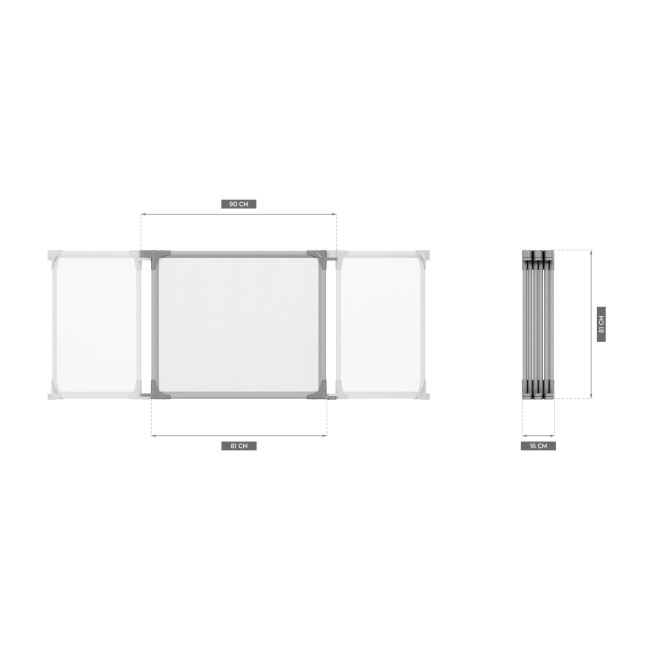 Tarc de joaca bebelusi hexagonal, pliabil si ajustabil cozy 70, configurabil, poate fi acordat pe perete recomandat 0-36 luni, certificat en 12227:2010 lvtk5903796015935