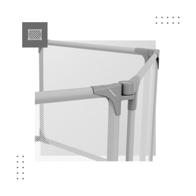 Tarc de joaca bebelusi hexagonal, pliabil si ajustabil cozy 70, configurabil, poate fi acordat pe perete recomandat 0-36 luni, certificat en 12227:2010 lvtk5903796015935