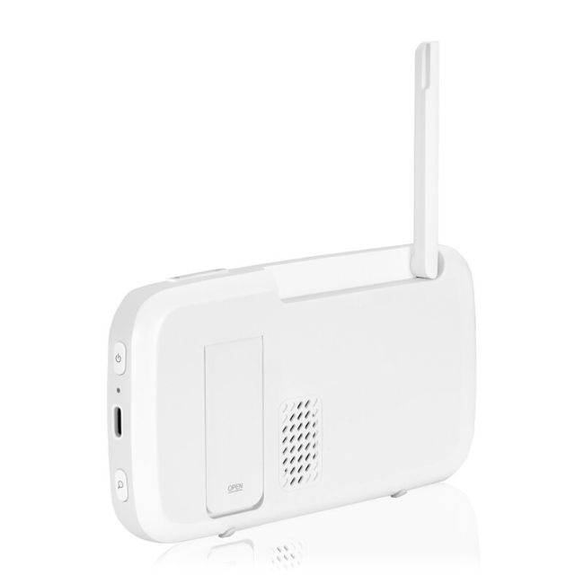 Video monitor, Lionelo, Babyline 9.1, Conexiune prin aplicatia Lionelo Smart, Pana la 8h de functionare, Comunicare bidirectionala, Cu senzor de miscare si sunete Alb BYNLOC-BABYLINE_9.1