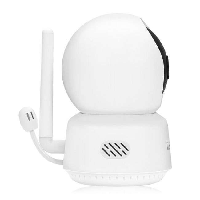 Video monitor, Lionelo, Babyline 9.1, Conexiune prin aplicatia Lionelo Smart, Pana la 8h de functionare, Comunicare bidirectionala, Cu senzor de miscare si sunete Alb BYNLOC-BABYLINE_9.1