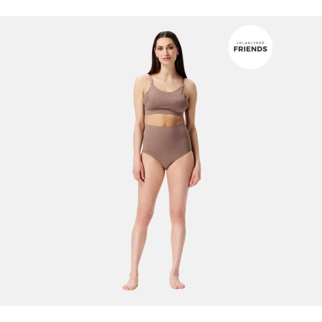 Chilot fara cusaturi Lee Postpartum Sensil Breeze M/L Deep Taupe Lola&Lykke TNATN-CJ-LEETPML