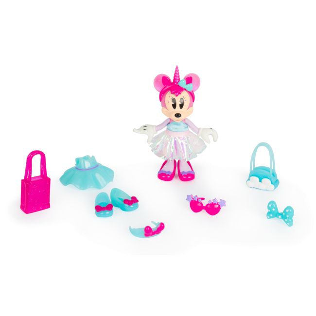 Disney Minnie Mickey - Papusa cu accesorii Rainbow BKF185951