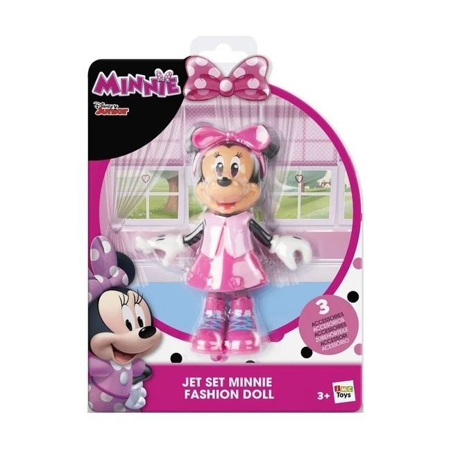 Disney Minnie Mickey - Papusa fashion, Calatorie distractiva si eleganta BKF184459