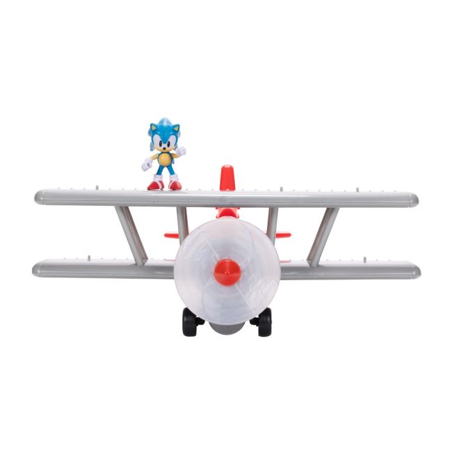 Nintendo Sonic - Set de joaca avion cu lumini si sunete, figurina Sonic inclusa BKF423284