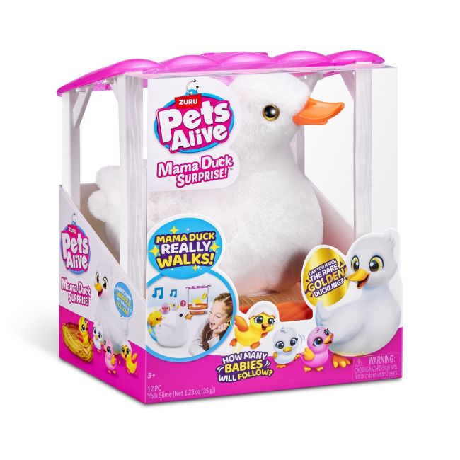 Pets Alive - Jucarie de plus interactiva, Mama Rata si bobocii sai BKF9548