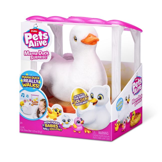 Pets Alive - Jucarie de plus interactiva, Mama Rata si bobocii sai BKF9548