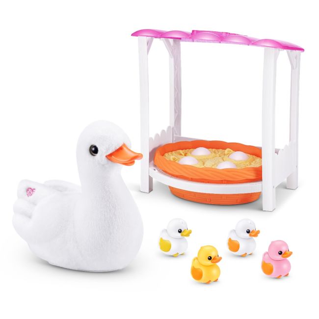 Pets Alive - Jucarie de plus interactiva, Mama Rata si bobocii sai BKF9548