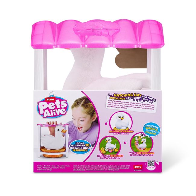 Pets Alive - Jucarie de plus interactiva, Mama Rata si bobocii sai BKF9548
