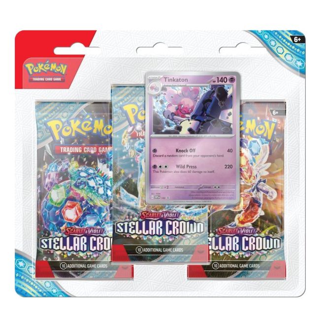 Pokemon TCG: SV07 Stellar Crown - 3 Blister Booster BKFPCI85907