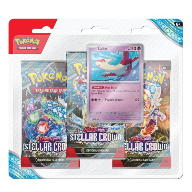 Pokemon TCG: SV07 Stellar Crown - 3 Blister Booster BKFPCI85907