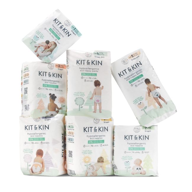 Scutece Hipoalergenice Eco Kit&Kin, Marimea 1, 2-5 kg, 10 buc TNAKKS1NAPPIESTP
