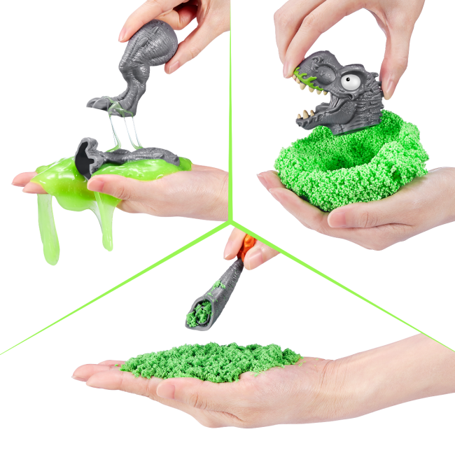 Smashers - Mega Ou surpriza cu peste 26 accesorii, Dino Jurassic Light-Up BKF74108