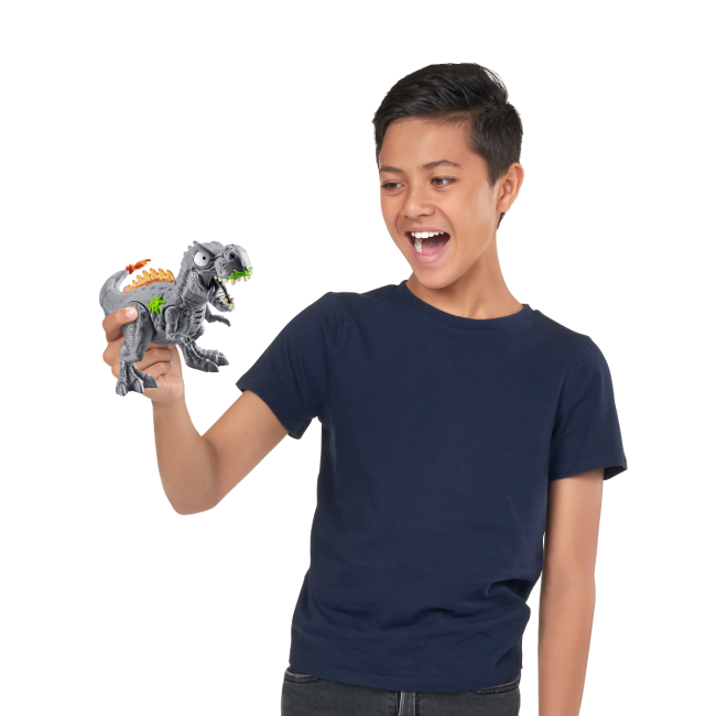 Smashers - Mega Ou surpriza cu peste 26 accesorii, Dino Jurassic Light-Up BKF74108