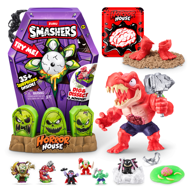 Smashers - Set cu peste 35 figurine si accesorii, Horror House Large BKF74124