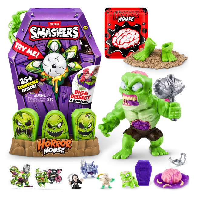 Smashers - Set cu peste 35 figurine si accesorii, Horror House Large BKF74124