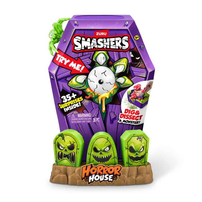 Smashers - Set cu peste 35 figurine si accesorii, Horror House Large BKF74124