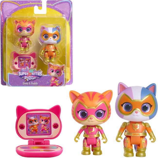 SuperKitties - Set de joaca cu 2 figurine si accesorii, diverse modele BKF67030