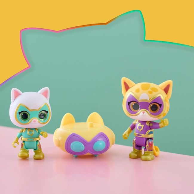 SuperKitties - Set de joaca cu 2 figurine si accesorii, diverse modele BKF67030