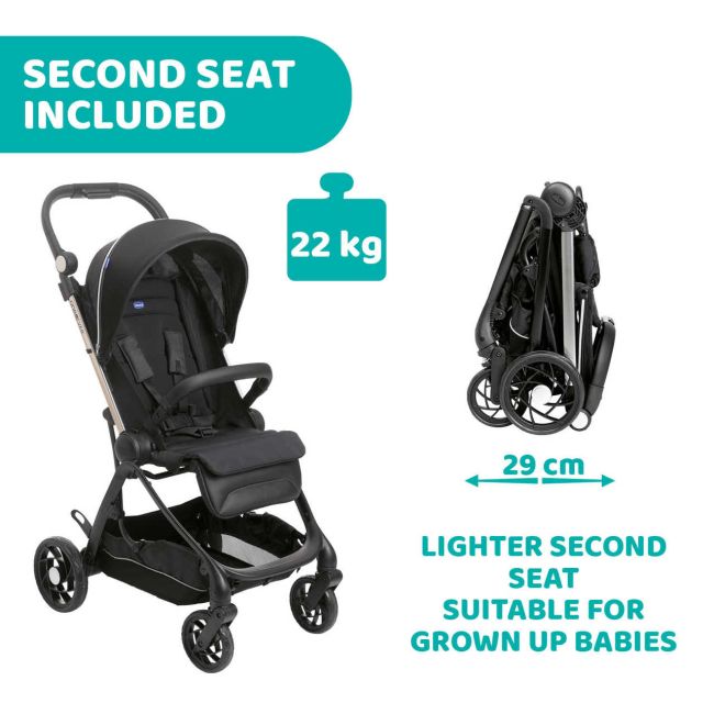 Carucior sport Chicco One4Ever, GreenGem (Verde), nastere-22Kg CHC79881-8_GREEN GEM