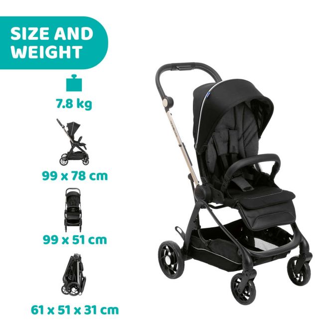 Carucior sport Chicco One4Ever, GreenGem (Verde), nastere-22Kg CHC79881-8_GREEN GEM