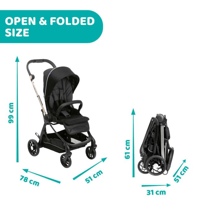 Carucior sport Chicco One4Ever, GreenGem (Verde), nastere-22Kg CHC79881-8_GREEN GEM