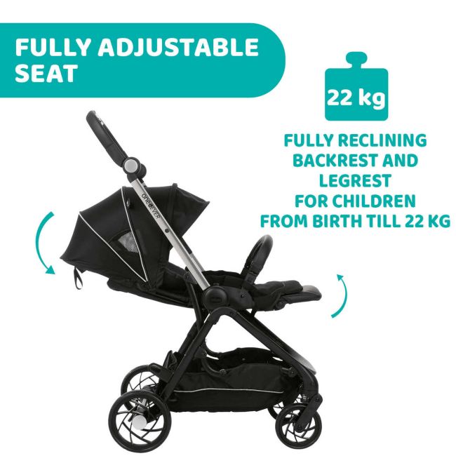 Carucior sport Chicco One4Ever, GreenGem (Verde), nastere-22Kg CHC79881-8_GREEN GEM