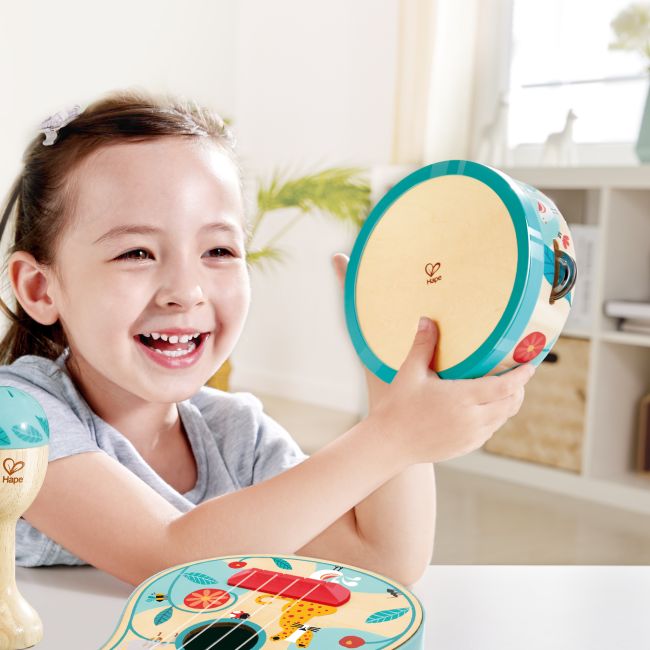 Jucarie din lemn - Set de ukulele 4 in 1