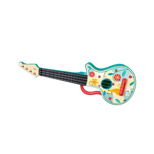 Jucarie din lemn - Set de ukulele 4 in 1