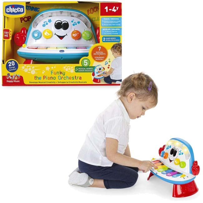 Jucarie electronica Chicco Funky, Pianul Orchestra, 1-4 ani CHC10111-1
