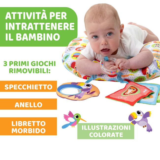 Jucarie pernuta Chicco pentru animalute Tummy time, 2-9luni CHC11351-1