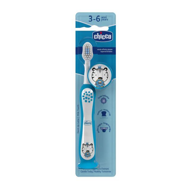 Periuta de dinti Chicco, Tiger Indigo, 3-6ani+ CHC1208311-7_TIGER