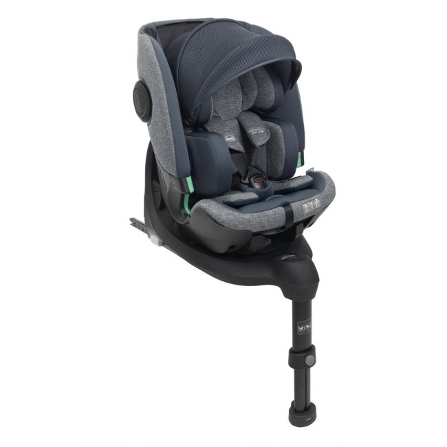 Scaun auto Chicco Bi-Seat i-Size Air cu baza Isofix, Graphite (gri), 40-150 cm (de la nastere pana la 12 ani) CHC87050-8_GRAPHITE