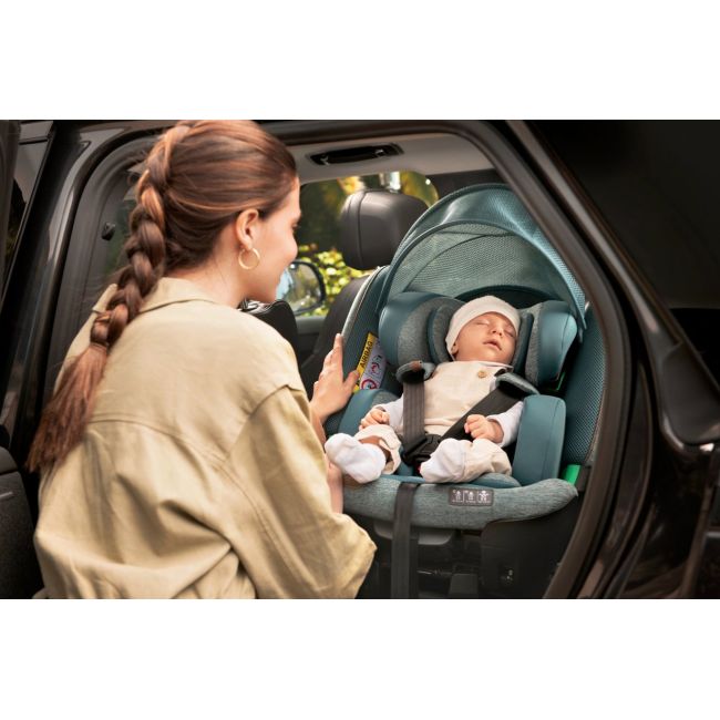 Scaun auto Chicco Bi-Seat i-Size Air cu baza Isofix, Graphite (gri), 40-150 cm (de la nastere pana la 12 ani) CHC87050-8_GRAPHITE
