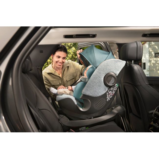 Scaun auto Chicco Bi-Seat i-Size Air cu baza Isofix, Graphite (gri), 40-150 cm (de la nastere pana la 12 ani) CHC87050-8_GRAPHITE