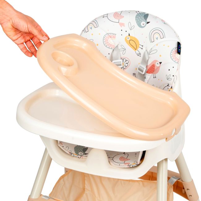 Scaun de masa 2 in 1 Juju Eat&Smile, Birds JUJJU1027-Birds