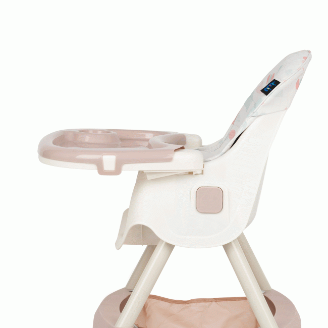 Scaun de masa 2 in 1 Juju Eat&Smile, Pink-Elephants JUJJU1027-Pink-Elephants