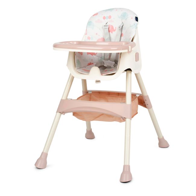 Scaun de masa 2 in 1 Juju Eat&Smile, Pink-Elephants JUJJU1027-Pink-Elephants