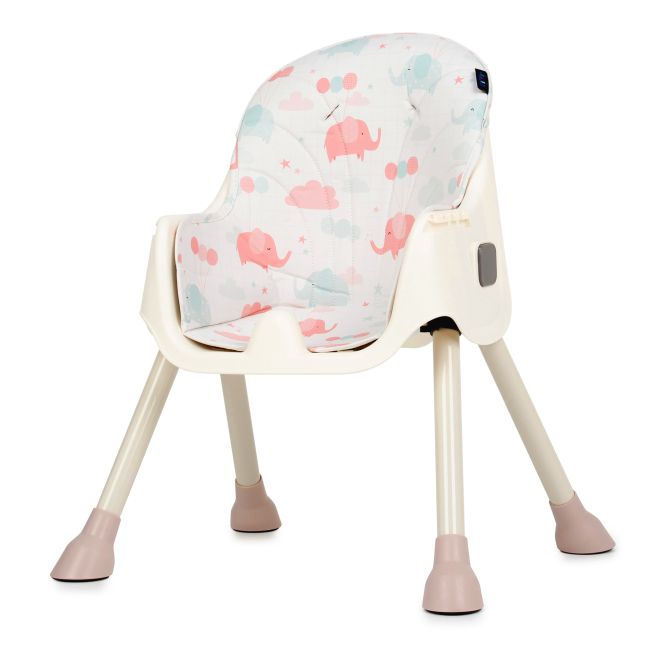 Scaun de masa 2 in 1 Juju Eat&Smile, Pink-Elephants JUJJU1027-Pink-Elephants