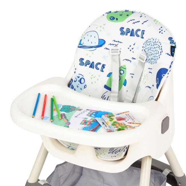 Scaun de masa 2 in 1 Juju Eat&Smile, Space JUJJU1027-Space