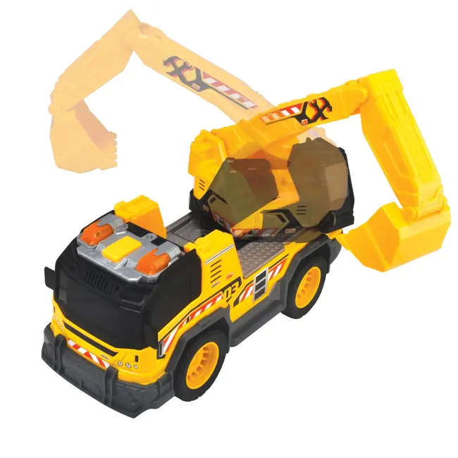 DICKIE CAMION CU EXCAVATOR CU SUNETE SI LUMINI 30CM VIV203306026