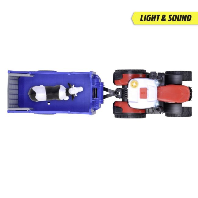 DICKIE MASSEY FERGUSON TRACTOR SI REMORCA CU SUNETE SI LUMINI VIV203734003