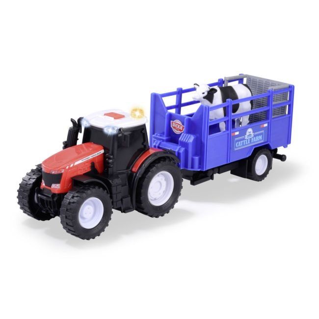 DICKIE MASSEY FERGUSON TRACTOR SI REMORCA CU SUNETE SI LUMINI VIV203734003