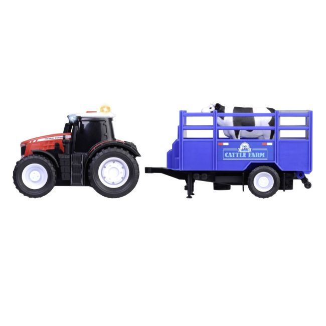 DICKIE MASSEY FERGUSON TRACTOR SI REMORCA CU SUNETE SI LUMINI VIV203734003