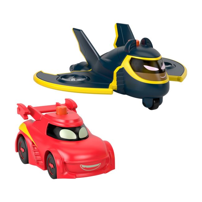 FISHER PRICE BATWHEELS SET 2 MASINUTE CU LUMINI REDBIRD SI BATWING SCARA 1:55 VIVMTHML26