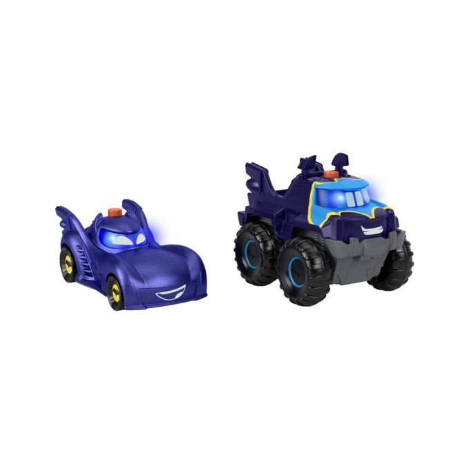 FISHER PRICE BATWHEELS SET 2 MASINUTE CU LUMINI SCARA 1:55 VIVMTHML25